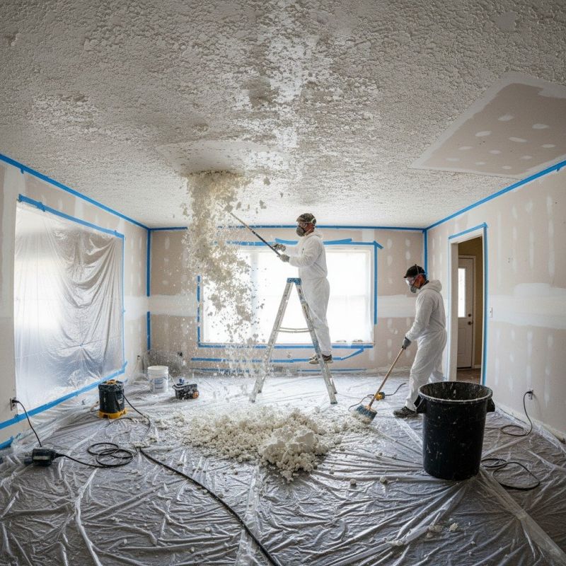 Knockdown Ceiling Removal in Longmont, CO