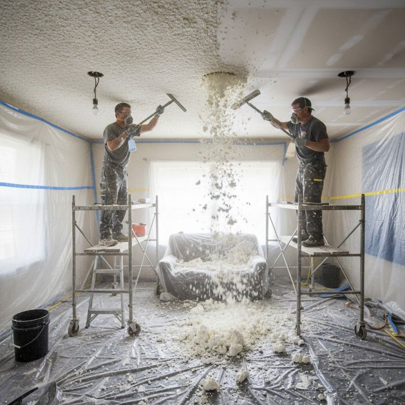 Knockdown Ceiling Removal in San Diego County, CA