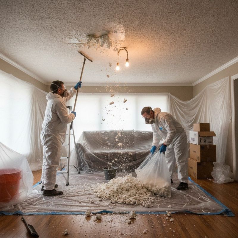 Knockdown Ceiling Removal in Saint Paul, MN