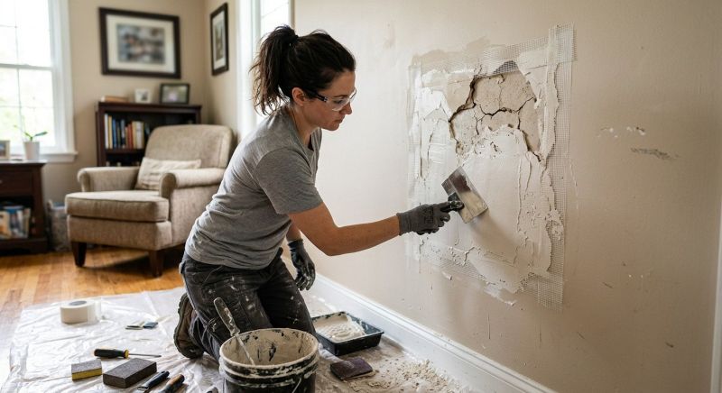 Bedroom Wall Repair in Wilmington, NC