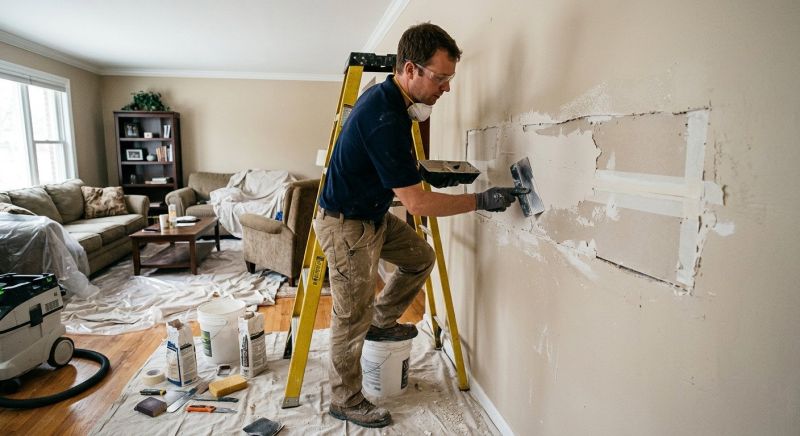 Bedroom Wall Repair in Conroe, TX