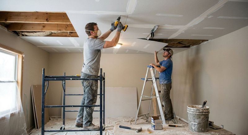 Ceiling Drywall Installation in Kansas City, KS