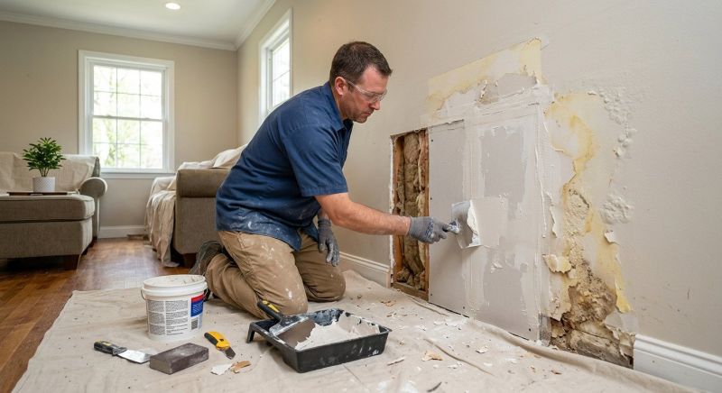 Garage Drywall Repair in Conroe, TX