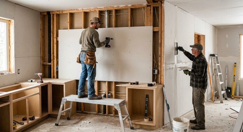 House Drywall Installation in Overland Park, KS