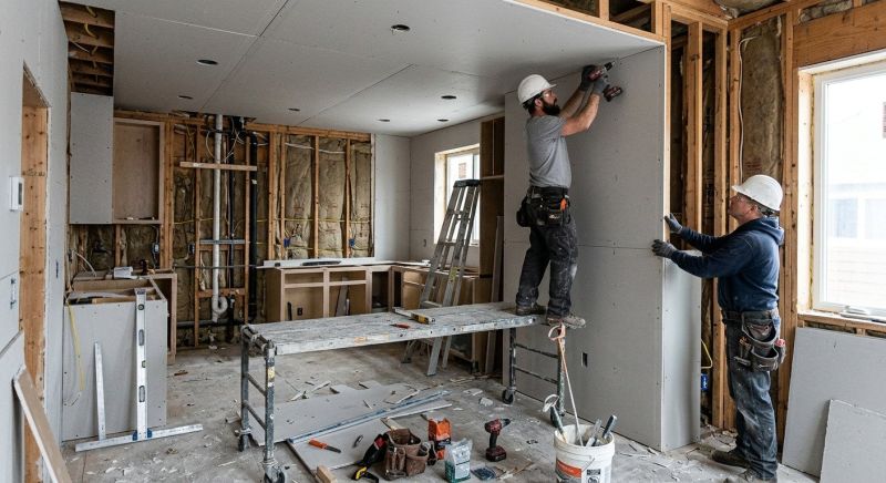 Kitchen Drywall Installation in Overland Park, KS