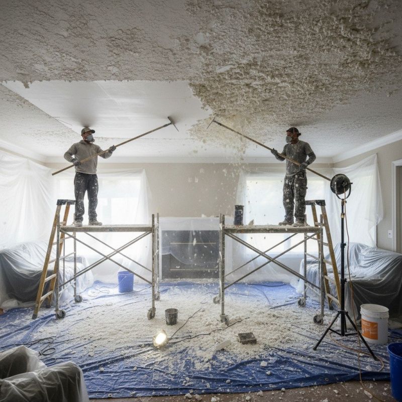 Knockdown Ceiling Removal in Gilbert, AZ