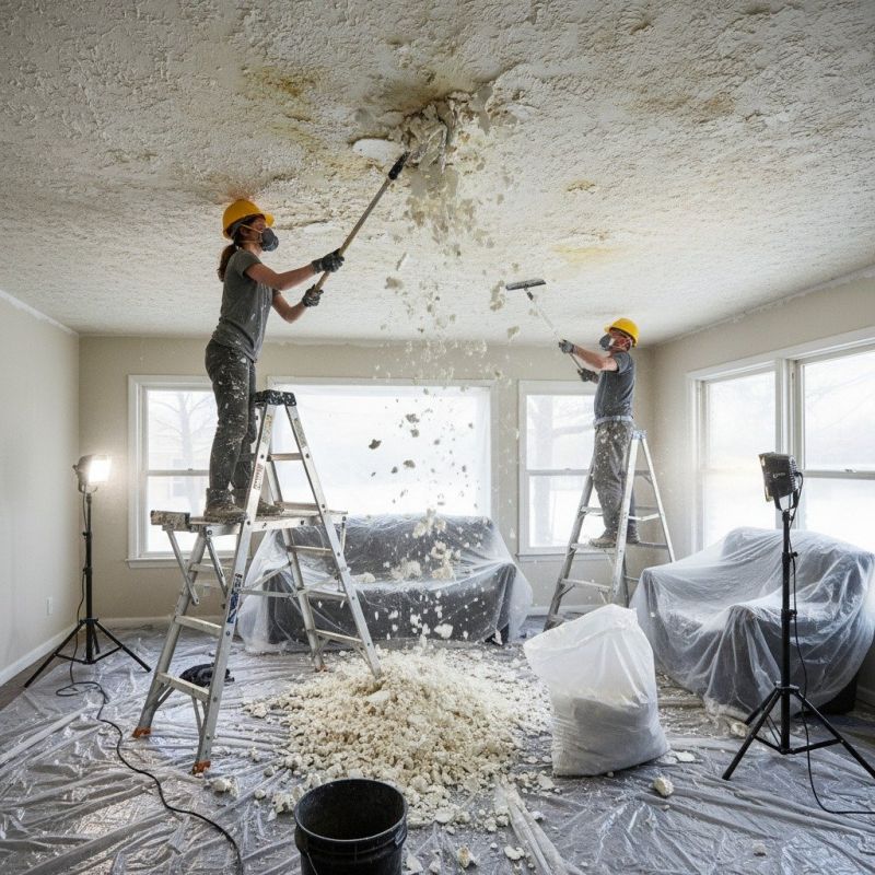 Knockdown Ceiling Removal in Cincinnati, OH