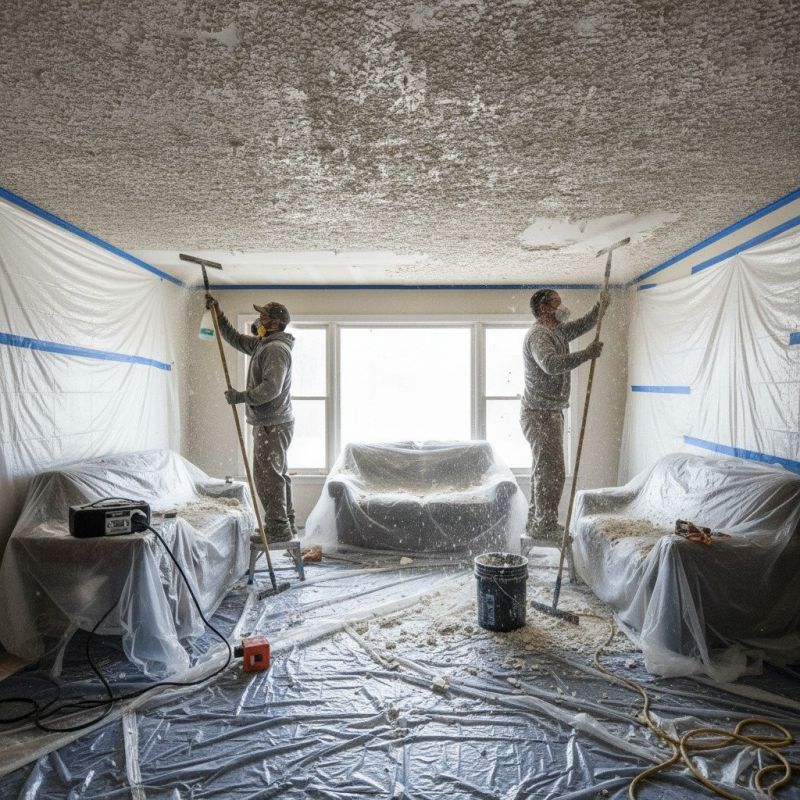 Knockdown Ceiling Removal in Killeen, TX