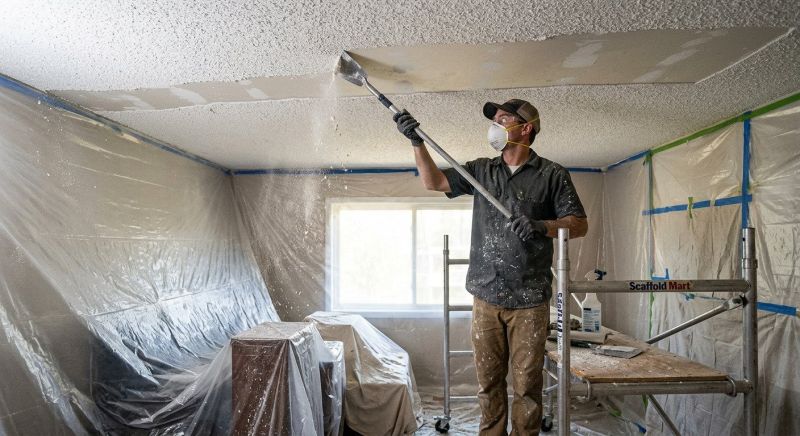 Textured Ceiling Scraping in Georgetown, TX