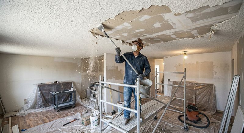 Textured Ceiling Scraping in Overland Park, KS